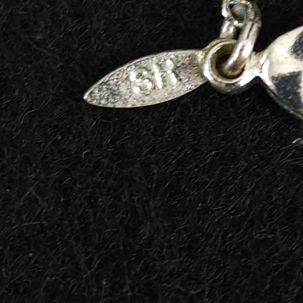 VTG Avon Necklace Silver Tone Graduated Balls Vertical Drop Dainty Saturn Link - Picture 5 of 5